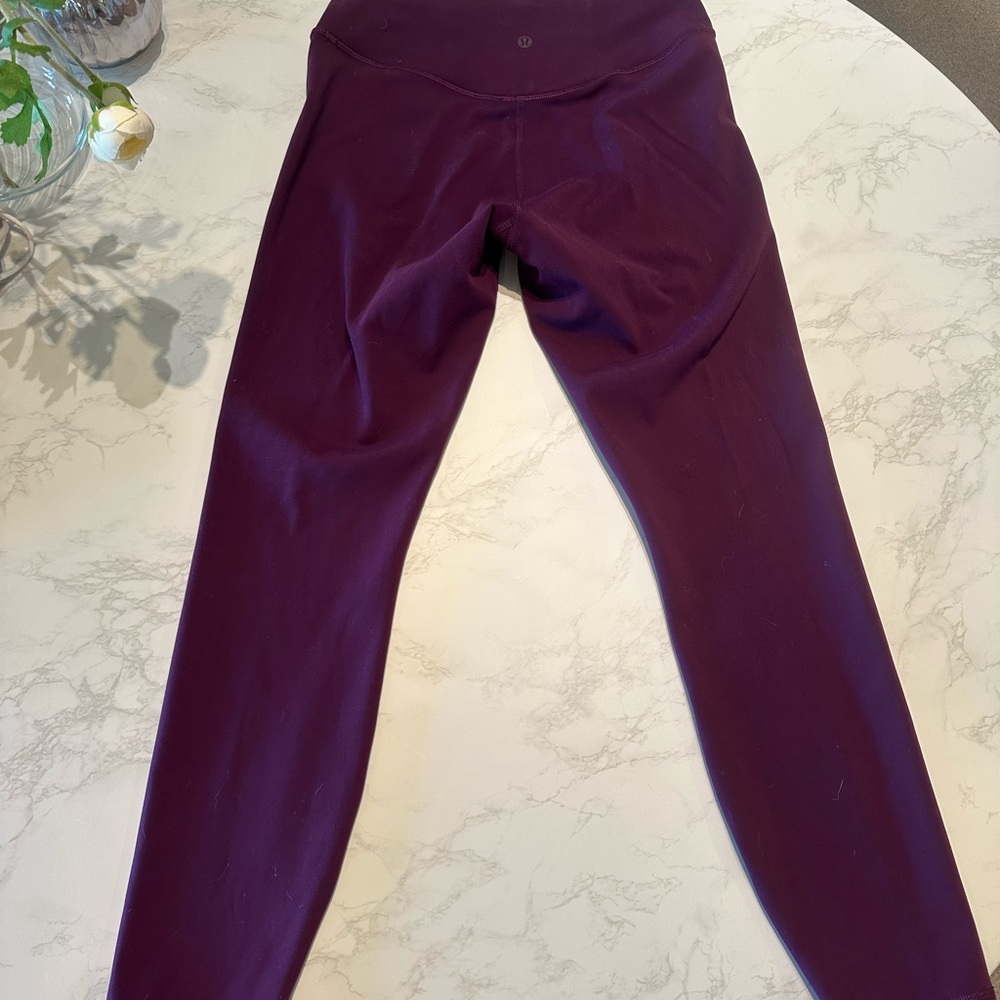 Lululemon Wunder Under Smooth Cover 25” Purple High-Waisted Leggings
